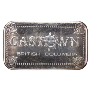 SOLD Western Mint 1oz .999 Fine Silver Bar - Gastown British Columbia