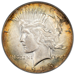 SOLD United States 1935 $1 Peace Dollar Silver Coin - Nice Original Example