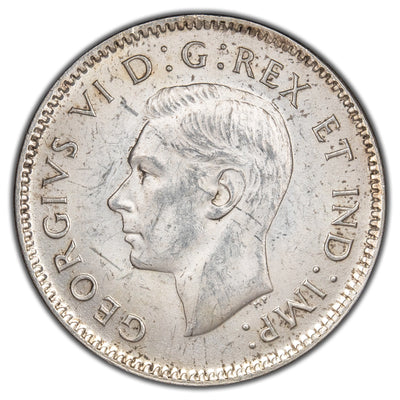 Canada 1944 10 Cents Dime Silver Coin - Uncirculated