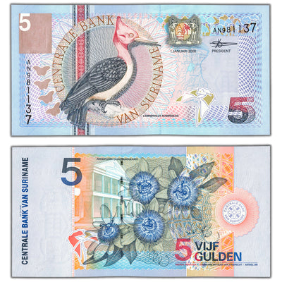 Suriname 2000 5 Five Gulden P #146 - AU/UNC