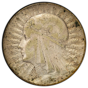 SOLD Poland 1932 10 Złotych Silver Coin Y #22