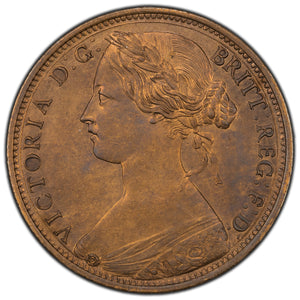 SOLD Great Britain 1862 One Penny Coin