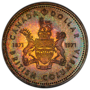SOLD Canada 1971 $1 Silver Dollar Coin - Toned