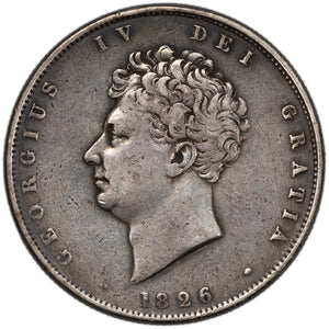SOLD Great Britain 1826 1/2 Half Crown Silver Coin KM #695