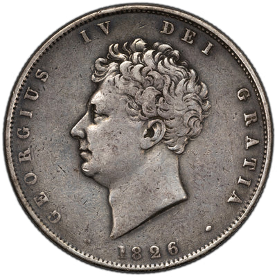 SOLD Great Britain 1826 1/2 Half Crown Silver Coin KM #695