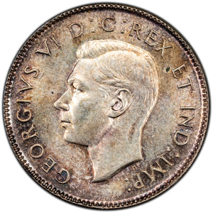 SOLD Canada 1945 25 Cents Quarter Silver Coin - MS-60