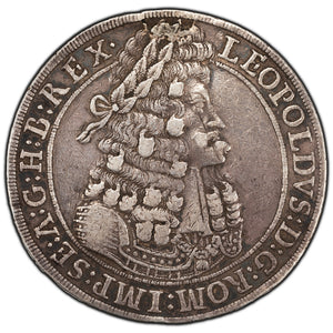 SOLD Austria Hall 1699 One Thaler Silver Coin KM #1303 - Ex. Jewelry