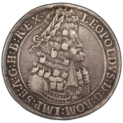SOLD Austria Hall 1699 One Thaler Silver Coin KM #1303 - Ex. Jewelry