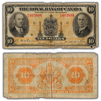 $10 1935 Royal Bank of Canada Chartered Note CH #630-18-04a