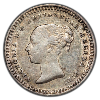 Great Britain 1843 Overdate 1 1/2 Pence Silver Coin