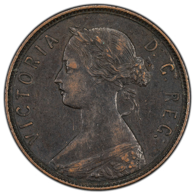 Newfoundland 1890 1 Large Cent Coin - EF-40