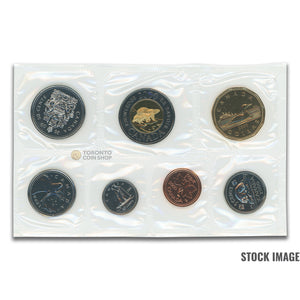 Canada 2000 Knowledge 7-Coin PL Proof-Like Mint Coin Set - Plastic Only