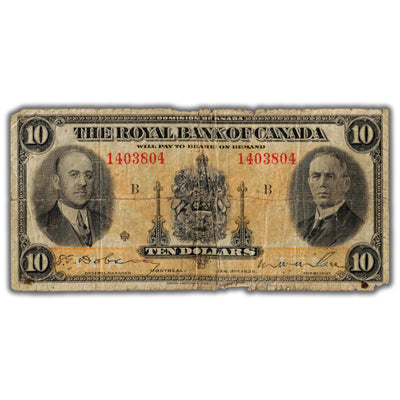 $10 1935 Royal Bank of Canada Chartered Note CH #630-18-04a