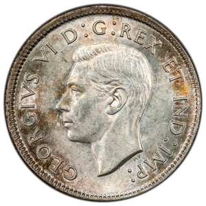 SOLD Canada 1938 25 Cents Quarter Silver Coin - Uncirculated