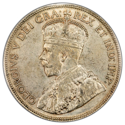 Canada 1936 50 Cents Half Dollar Silver Coin - ICCS AU-50