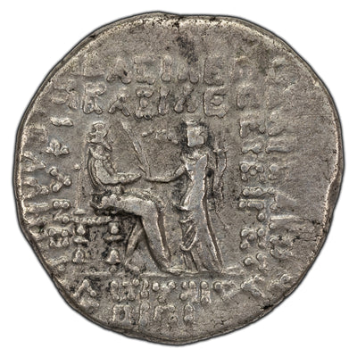 SOLD Parthia 38-2 BC Phroates IV Selevcia Mint Tetradrachm Silver Coin Sellwood #51