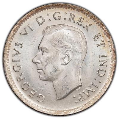 Canada 1942 10 Cents Dime Silver Coin - Choice Uncirculated