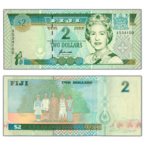 SOLD Fiji ND (1996) $2 Two Dollars Note P #96a - Choice Uncirculated