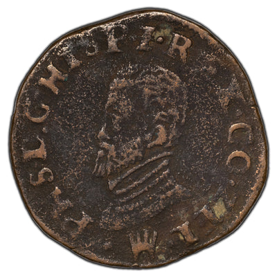 Belgium Brabant 1578-1580 1 Liard Coin - Brabant Revolt