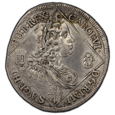 SOLD Hungary 1731 1/4 Thaler Silver Coin KM #305