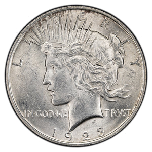 SOLD United States 1923 $1 Peace Dollar Silver Coin