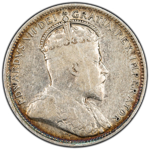 SOLD Canada 1903 25 Cents Quarter Silver Coin - F-12