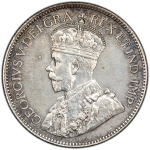 SOLD Canada 1917 25 Cents Quarter Silver Coin - Cleaned