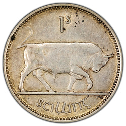 Ireland 1933 One Shilling Silver Coin - VF+