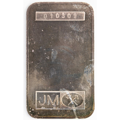 SOLD Johnson Matthey JM Scotiabank 1oz .999 Fine Silver Bar - Nice Patina