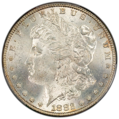 SOLD United States 1882 $1 Morgan Silver Dollar Coin - PCGS MS-63