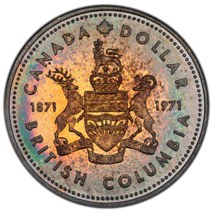 SOLD Canada 1971 $1 Silver Dollar Coin - Toned