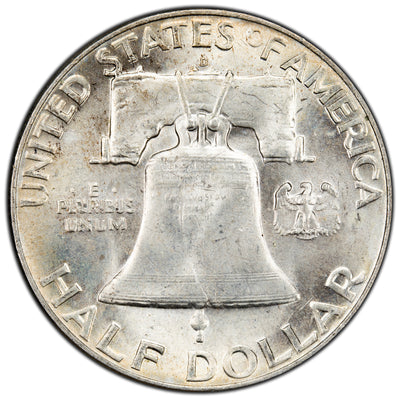 United States 1953-D 50 Cents Franklin Half Dollar Silver Coin - Uncirculated+