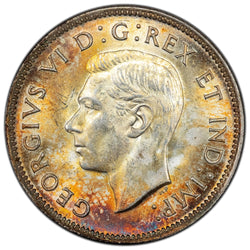 SOLD Canada 1941 25 Cents Quarter Silver Coin - Choice Uncirculated - Nice Colour!