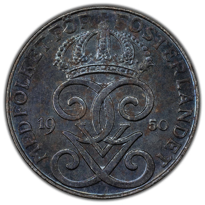 Sweden 1950 Iron 2 Ore Coin KM #811 - Proof Like