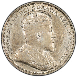 SOLD Canada 1910 25 Cents Quarter Silver Coin - VF