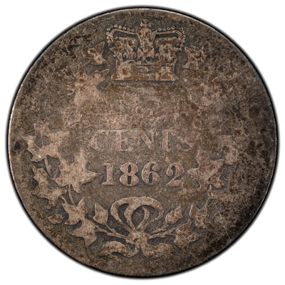 New Brunswick 1862 20 Twenty Cents Silver Coin - Good