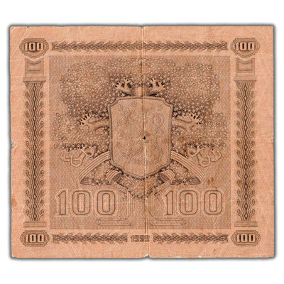 Finland ND (1922) 100 Markkaa Note P #65a