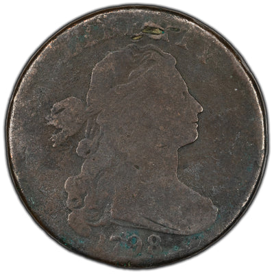 SOLD United States 1798 1 Cent Draped Bust Large Penny Coin - Filler