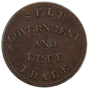 SOLD Canada P.E.I. 1855 Token Thick Top Fives PE-7A1 - VF