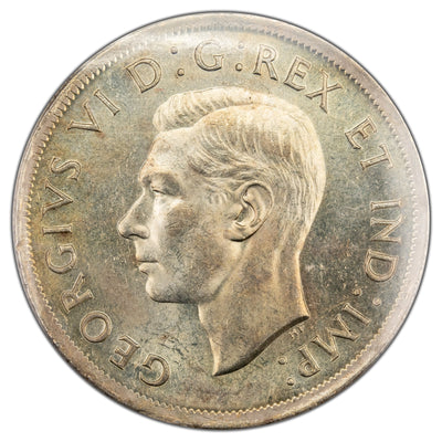 Canada 1938 $1 Silver Dollar Coin - ICCS MS-63