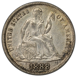 SOLD United States 1888 10 Cents Seated Liberty Dime Silver Coin