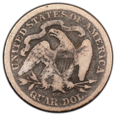 SOLD United States 1876-CC 25 Cents Seated Liberty Quarter Silver Coin