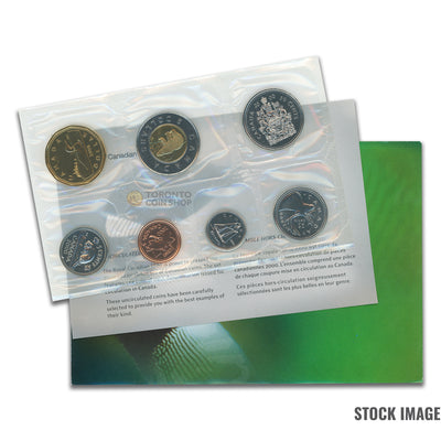 Canada 2000 Winnipeg 7-Coin PL Proof-Like Mint Coin Set - Envelope + COA