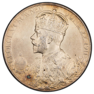 SOLD Great Britain 1911 Coronation Silver Medal 31mm BHM #4022