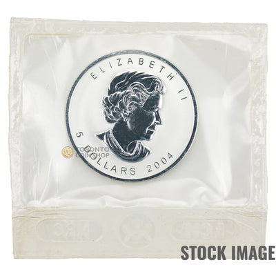 Canada 2004 1oz .999 Silver Maple Leaf Gemini Privy Mark - Sealed