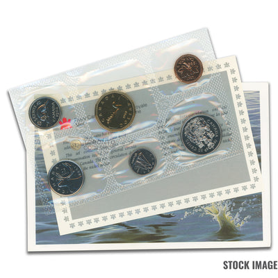 Canada 1988 Logo Variety 6-Coin PL Proof-Like Mint Coin Set - Envelope + COA