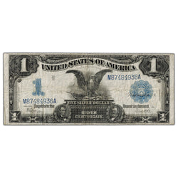 United States 1899 $1 "Black Eagle" Silver Certificate Note - F/VF