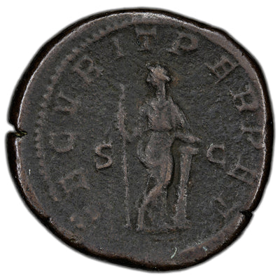 Ancient Rome Imperial AD 244 Gordian III AE Sestertius 22.8gr RIC 335