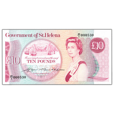 SOLD St. Helena ND (1979) 10 Ten Pounds Note P #8a - Choice Uncirculated