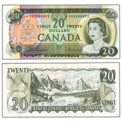 $20 1969 Bank of Canada Note *EH Replacement Prefix BC-50aA - VF